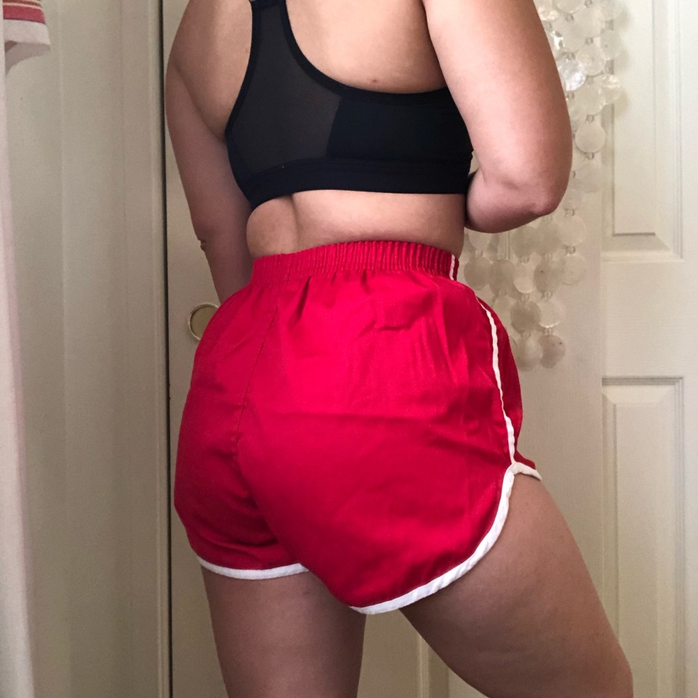 Vintage Soffe Red Track Shorts